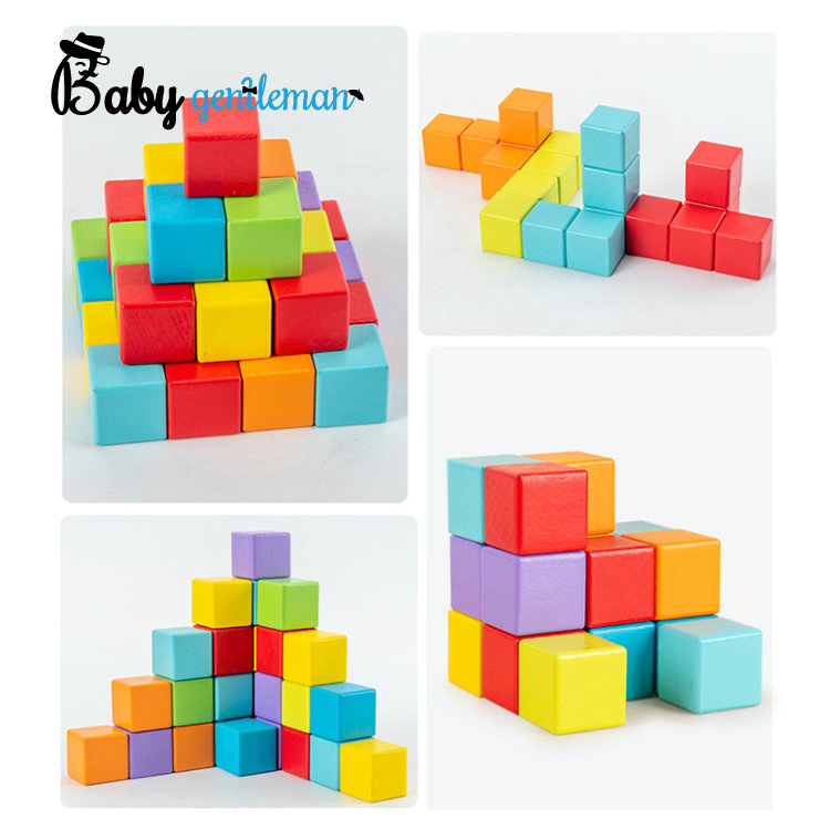 64PCS Wooden Building Blocks Promotion Price Kids Educational Blocks Building Blocks Set Z13233A