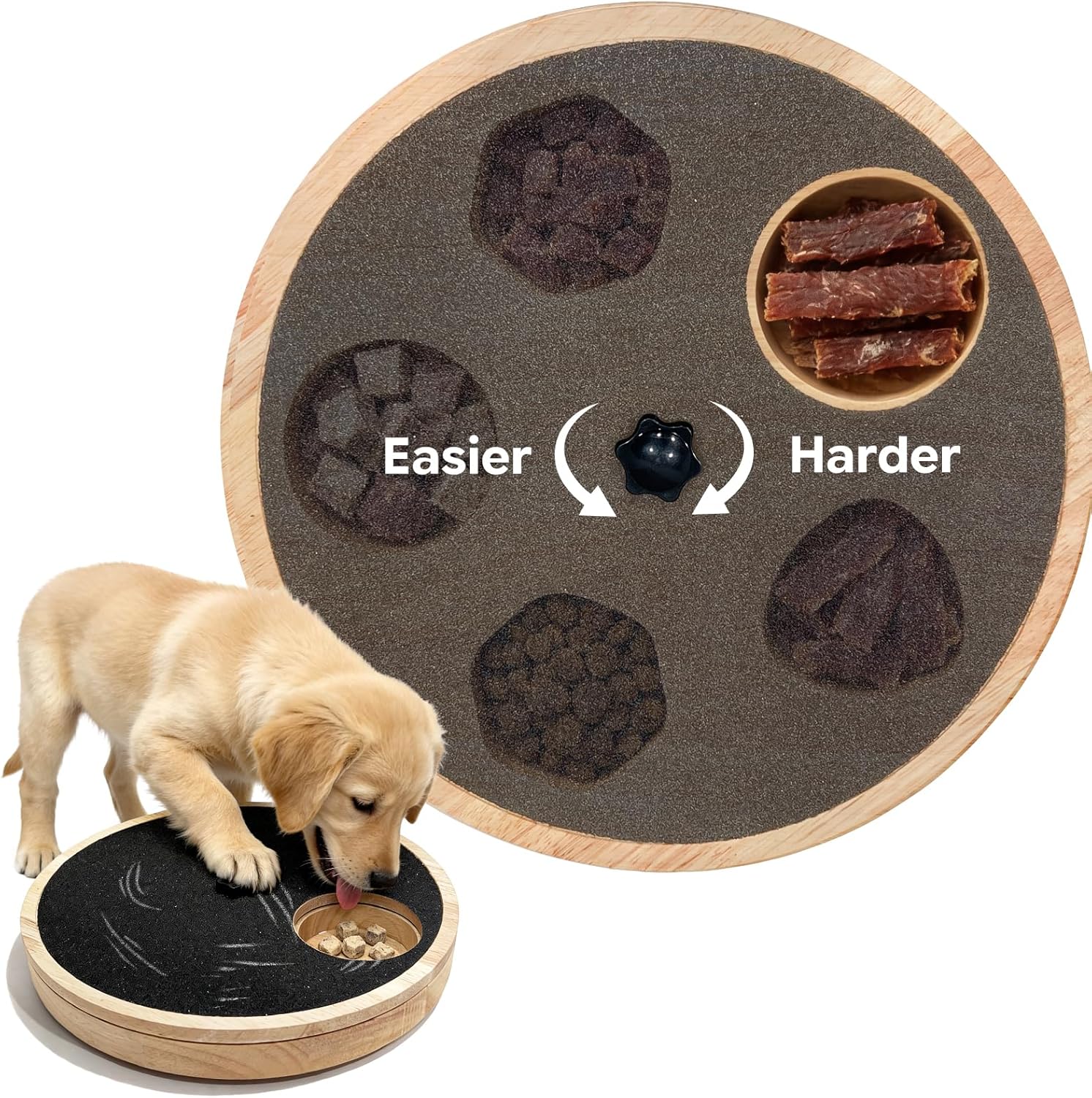 High Quality Luxury Durable Round Dog Scratcher Toy Nail Scratch Board &amp; File Toy-Wood Or Bamboo Material