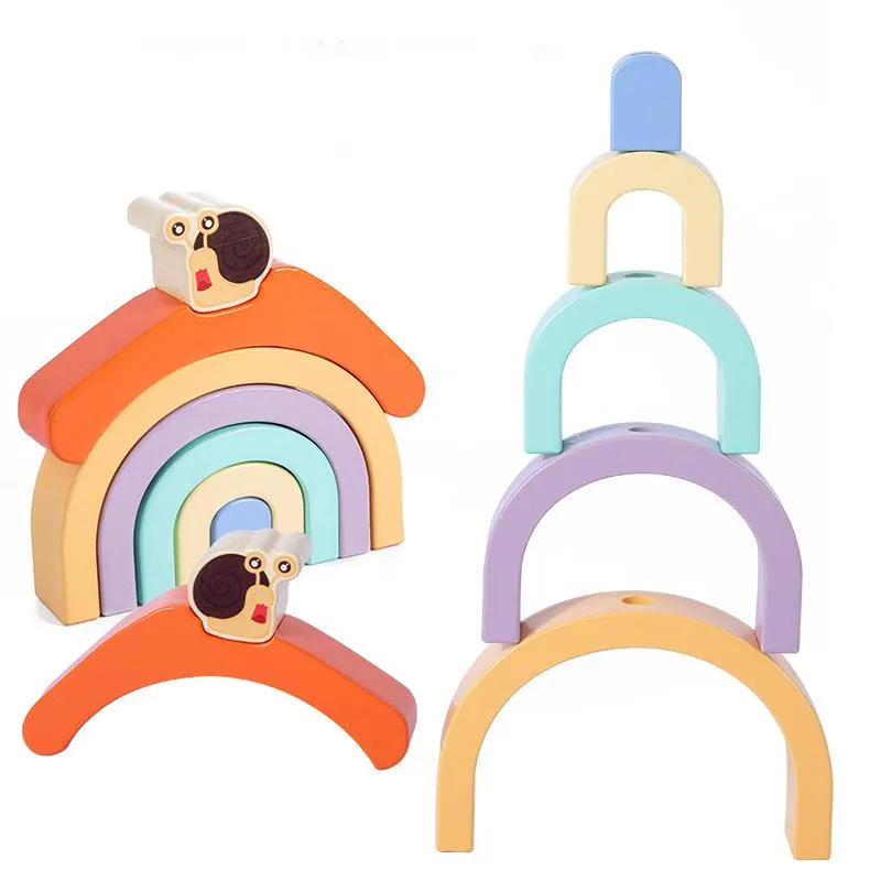 Wooden Snail-Shaped Baby Puzzle Detail 1