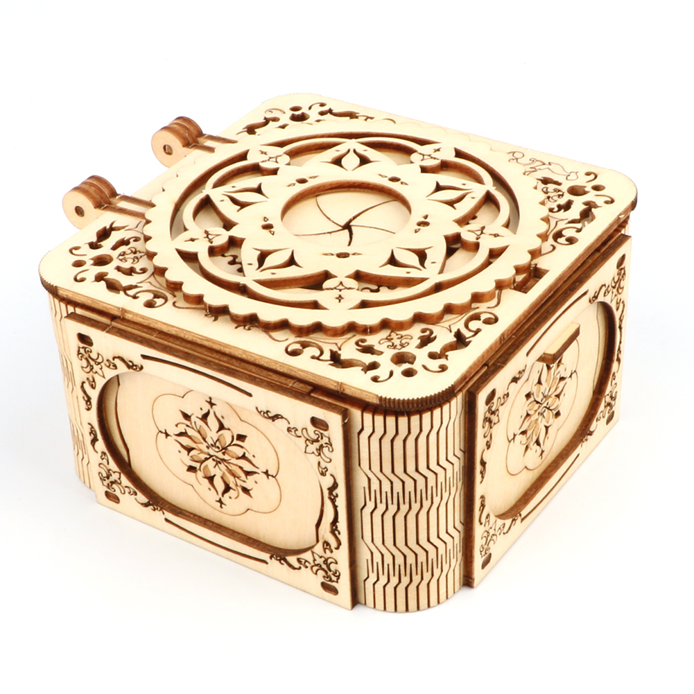 Custom 3D Wooden Puzzle Wooden Building Blocks Set Music Box DIY TOY STEM Learning Educational Toys for Boys Girls LT-YYH-21