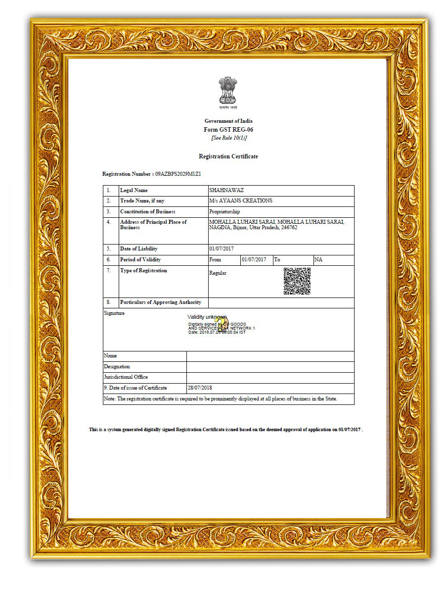 GST Certificate