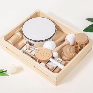Preschool Early Education Wooden Baby Toy Infant Grasping Sensory Training Musical Xylophone Educational Toy 3D