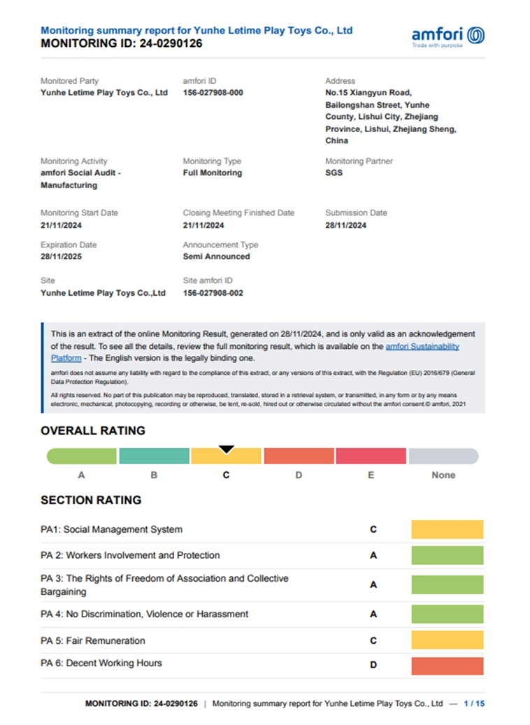 Toy safety certificate 1