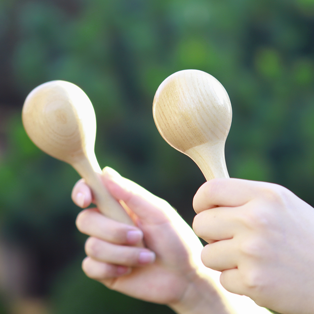 The New Popular Early Childhood Education Educational Music Toy Sand Hammer Wooden Maracas