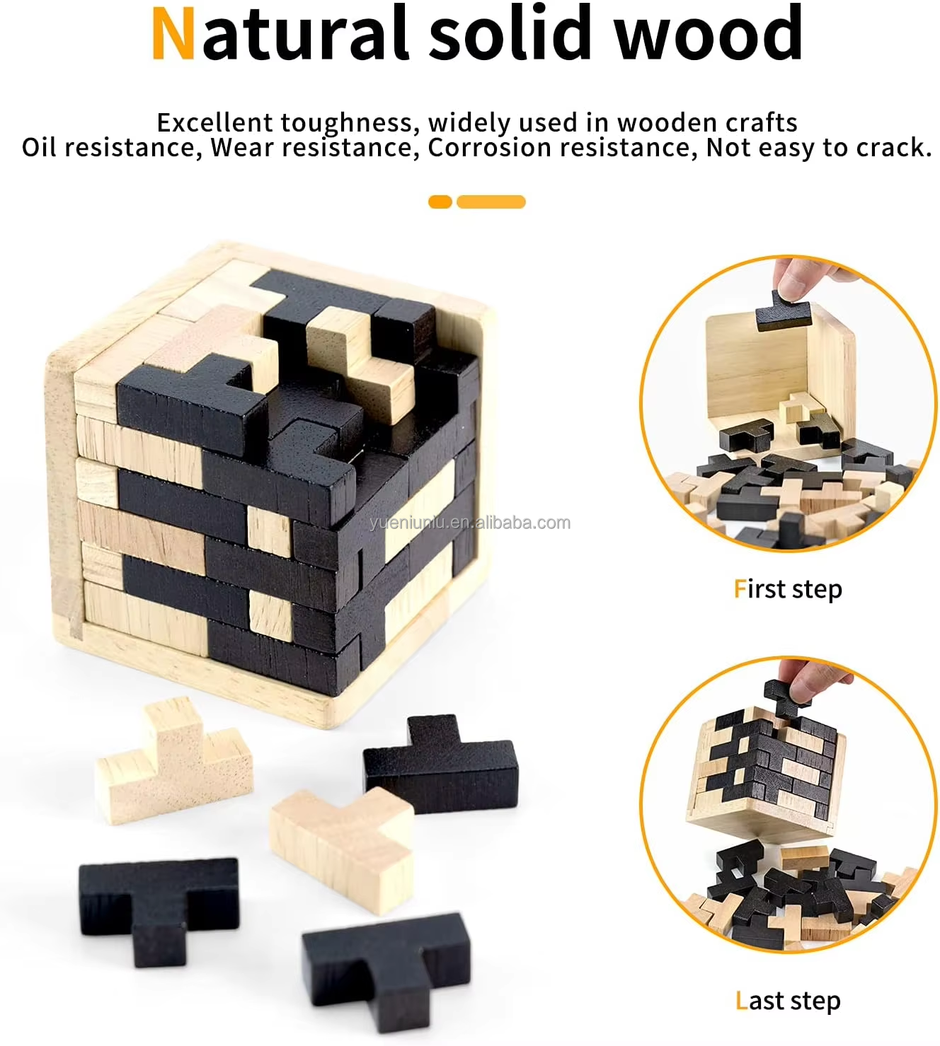 Playing wooden puzzle