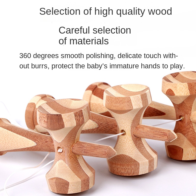 Wholesale Traditional Kendama Gift Made Wood Outdoor Toys Structures