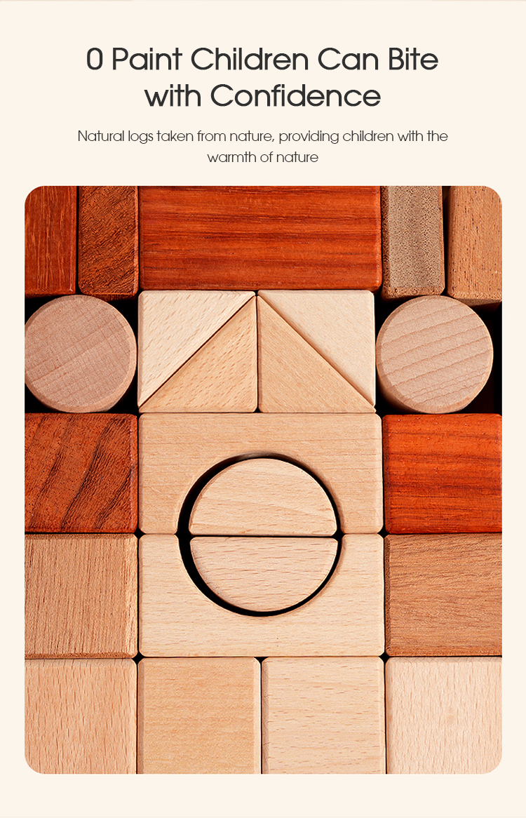 Solid Wood Building Blocks 2
