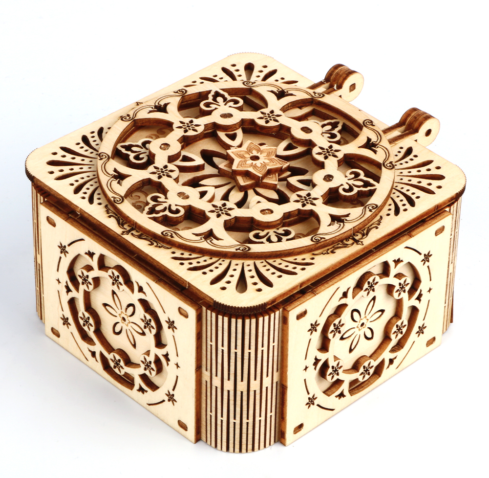Custom Wooden Music Box 3D Puzzle Building Blocks Set DIY TOY STEM Learning Educational Stacking Toys LT-YYH-25