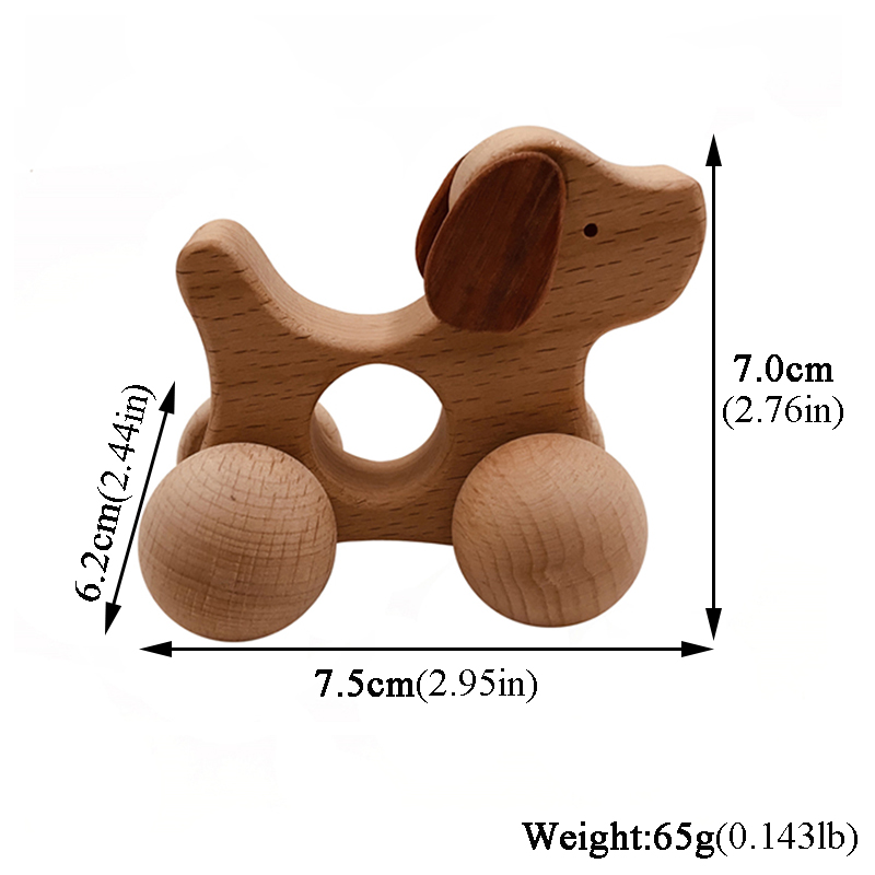 Wooden Teether Detail 1