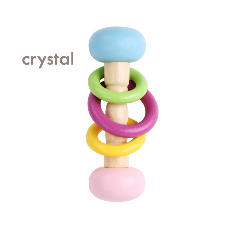 Crystal Wooden Montessori Early Education Hand Rattles Orff Music Unisex Anhui Made Educational Toy Infant Gift