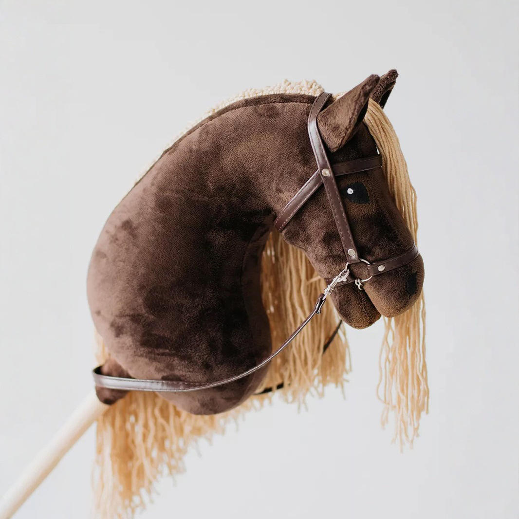 OEM ODM Wholesale Grey Hobby Wooden Horse Head Stick Ride on Toy Customizable Size Unisex Children's Toy