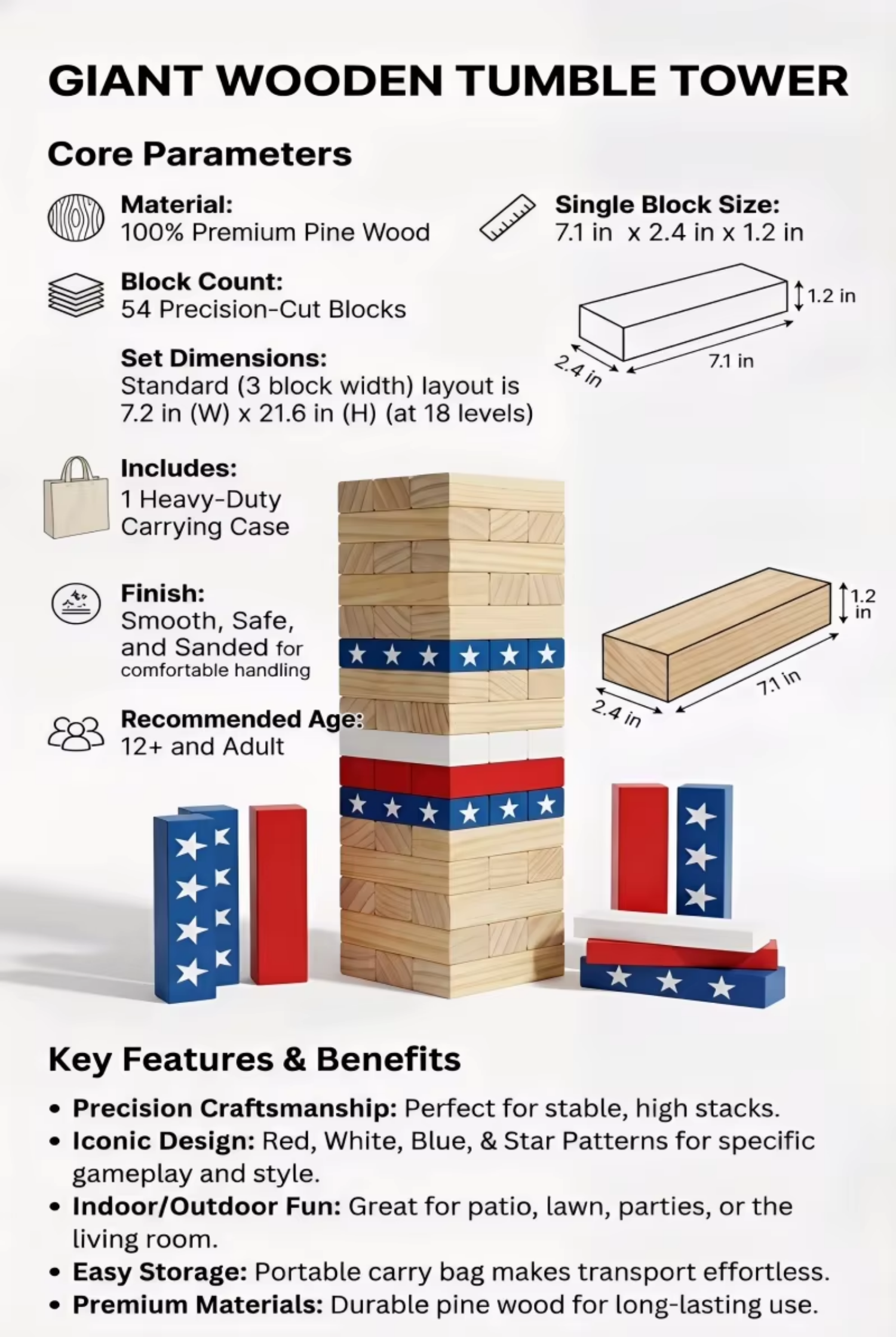 Tumbling Tower Game