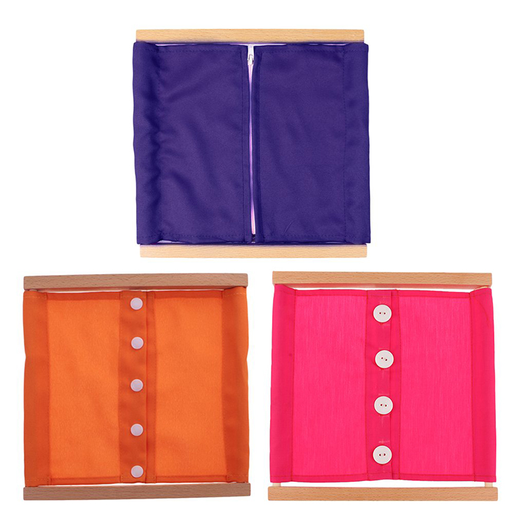 High Quality Practical Life Materials Wooden Educational Toys Montessori Resources Lacing Dressing Frame
