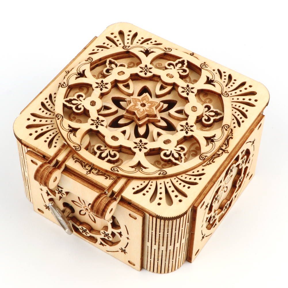 Custom Wooden Music Box 3D Puzzle Building Blocks Set DIY TOY STEM Learning Educational Stacking Toys LT-YYH-25