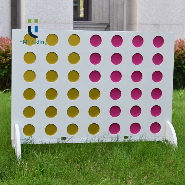 Garden Classic Four in a Row Giant Size 2/3/4 Feet Large Wooden Connect 4 Outdoor Game