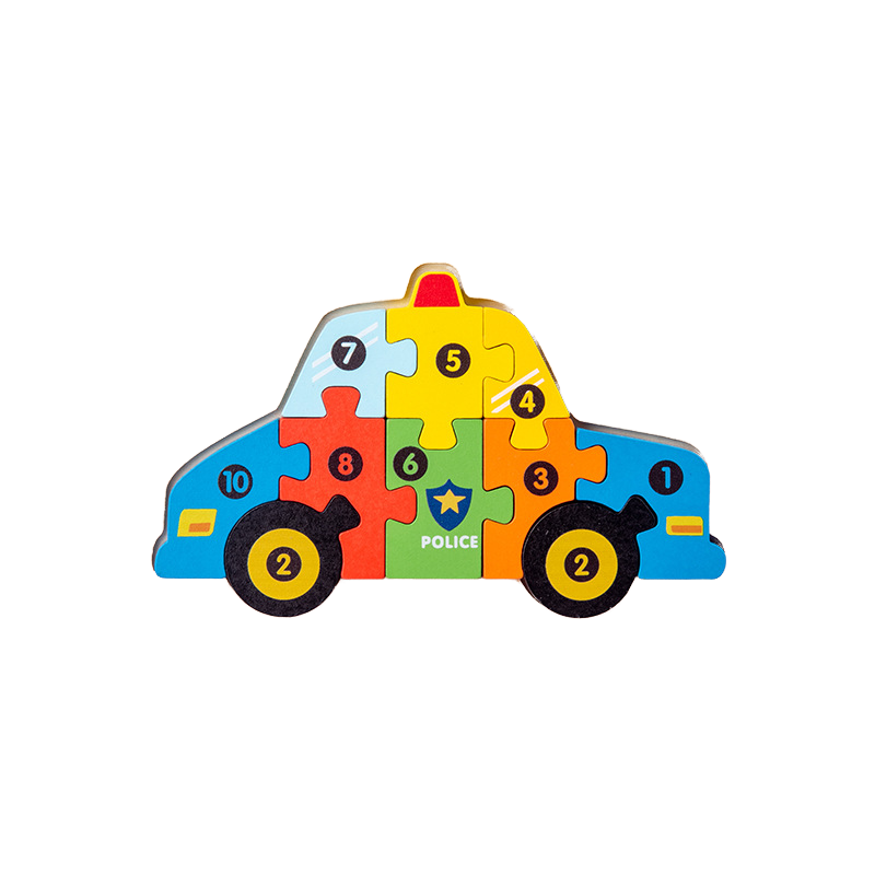 Customized Bluetence Wooden Montessori DIY Educational Animal 3D Jigsaw Puzzle for 3 to 5 Years Old Kids