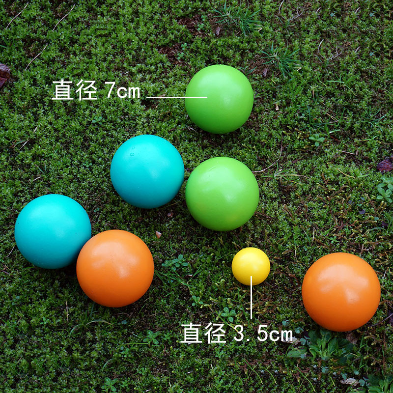 Wooden Outdoor Party Game Family Yard Game Wooden Colourful Ball Set Wooden Petanque Toy for Kids