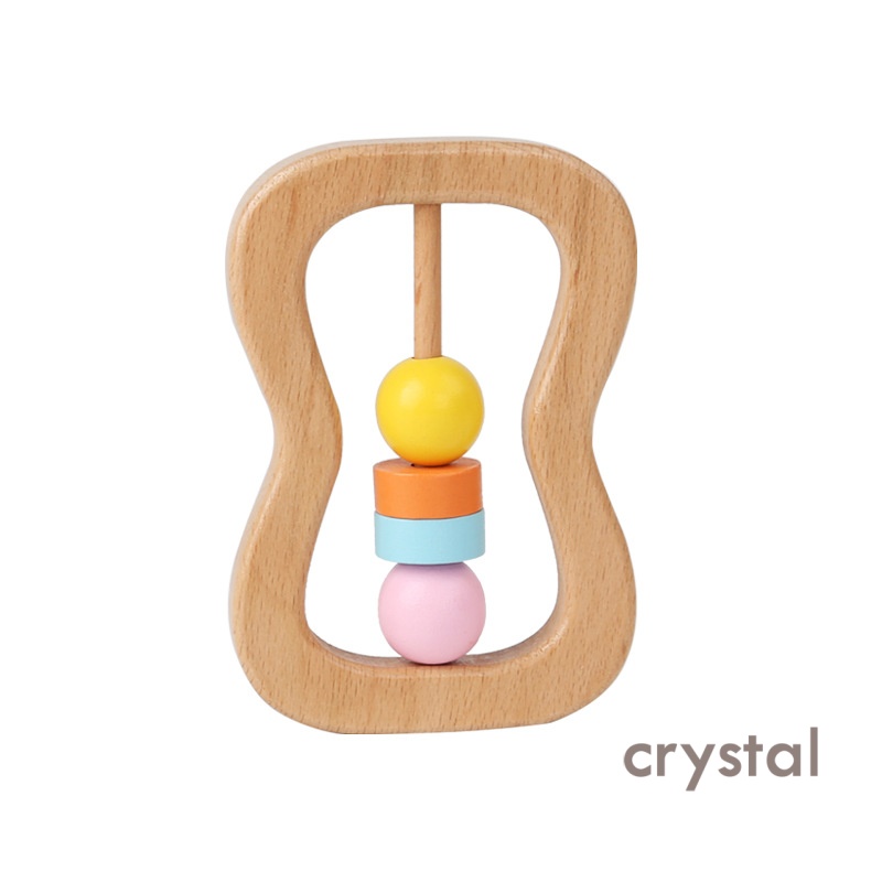 Crystal Wooden Montessori Early Education Hand Rattles Orff Music Unisex Anhui Made Educational Toy Infant Gift