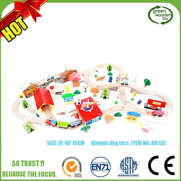 2022 Top Wooden Train Set Kids