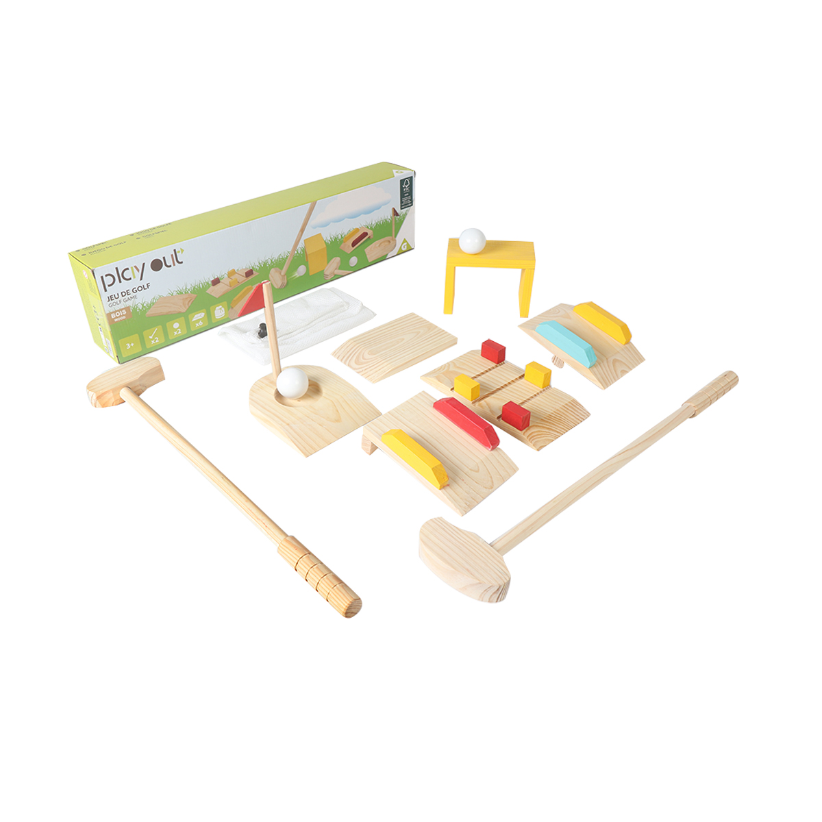 Children Simulation Golf Outdoor Parent-child Interactive Fitness Sports Toys Wood Golf Toys Other Outdoor Toys &amp; Structures