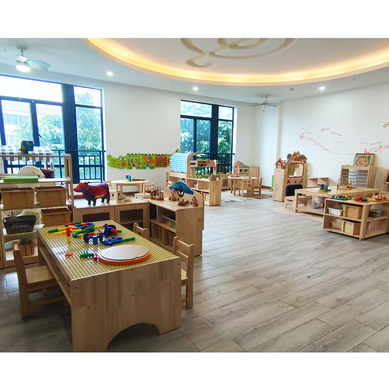 Daycare Center Preschool Furniture Sets Kindergarten Classroom Wooden Furniture Tables Chairs Set
