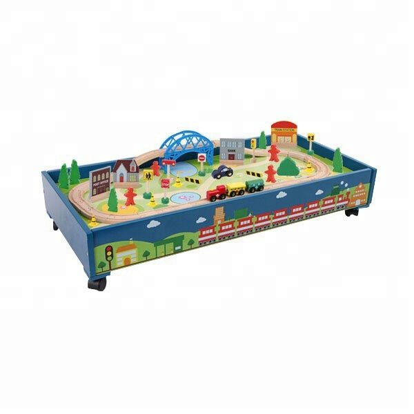 Small Wooden Toy Trains for Kids