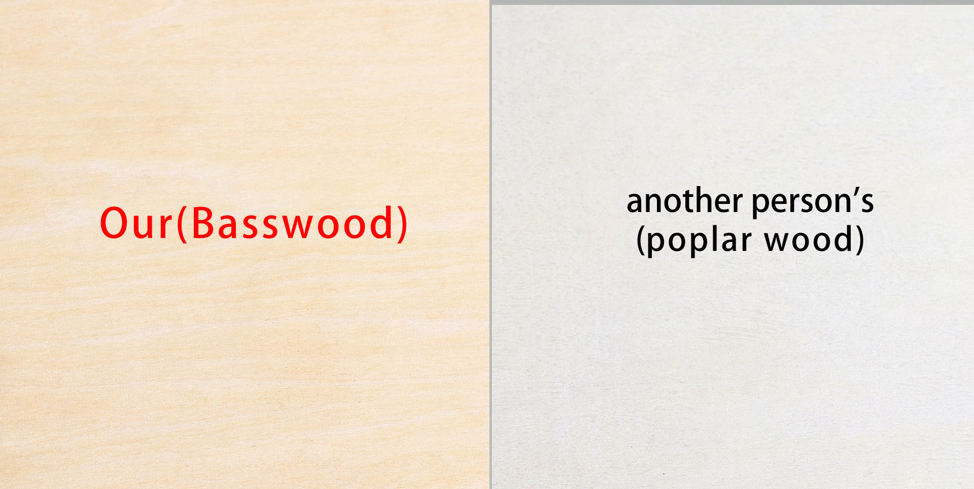 Comparison of Wood Materials