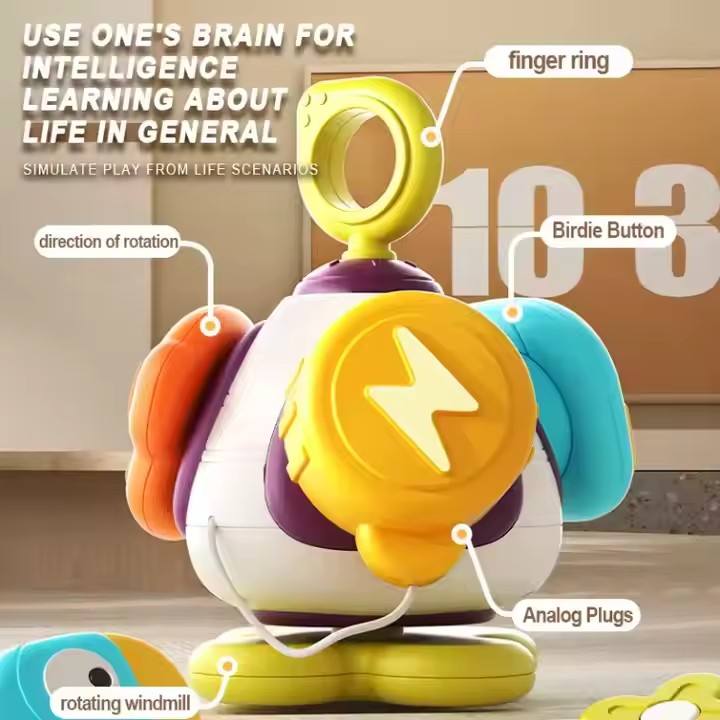 ITTL Sensing Training Exercises Activity Cube Educational Montessori Toy Learning Sensory Busy Ball Baby Teething Toys for Kids
