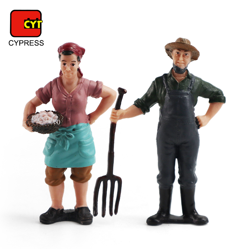 New Animal Figures Toys Farm Animals Toys Kids Educational Learning Toys Play Set With Farmer Figurine