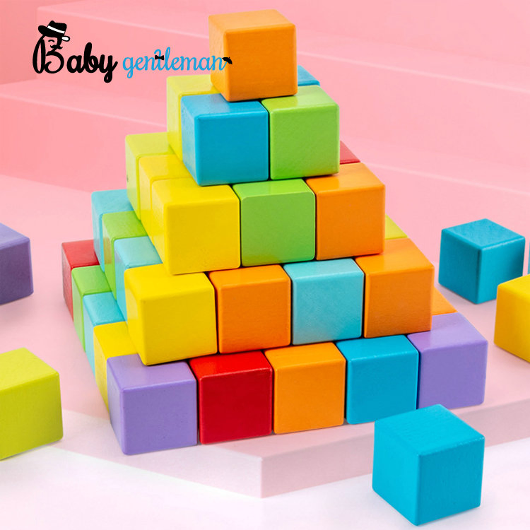 64PCS Wooden Building Blocks Promotion Price Kids Educational Blocks Building Blocks Set Z13233A