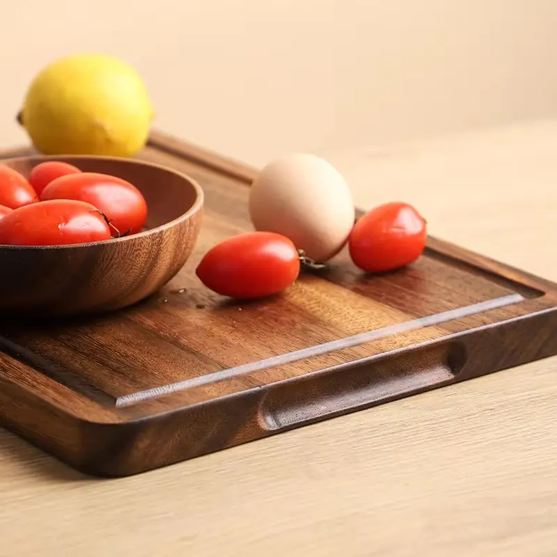 Best Walnut Charcuterie Board with Easy Lifting Handle Slots Exporter, Product