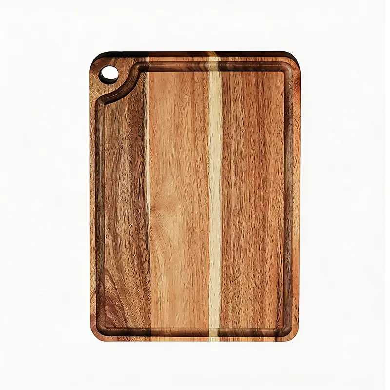 High-Quality Acacia Wood Cutting Board with Juice Groove & Hanging Hole Manufacturers, Factories