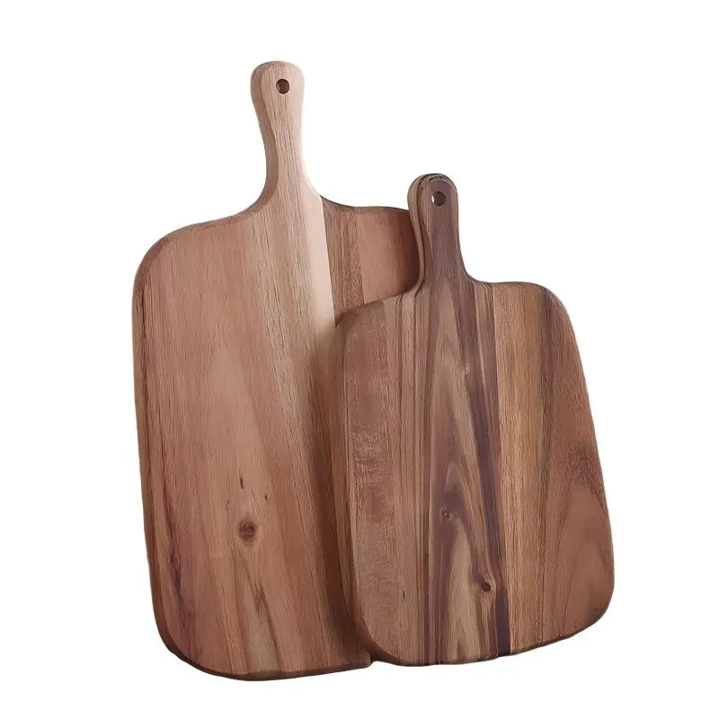 Paddled Acacia Wood Cutting Board — natural beauty meets function for elegant food presentation