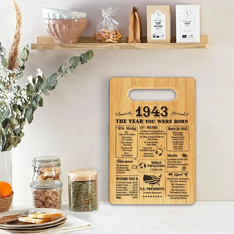 Best Bamboo Cutting Board with Lasor Engraving Exporters, Product