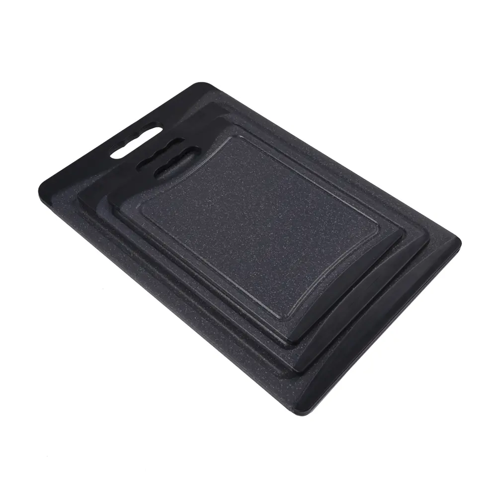 Set of 3 Black Speckled Cutting Boards — stylish and functional kitchen prep boards