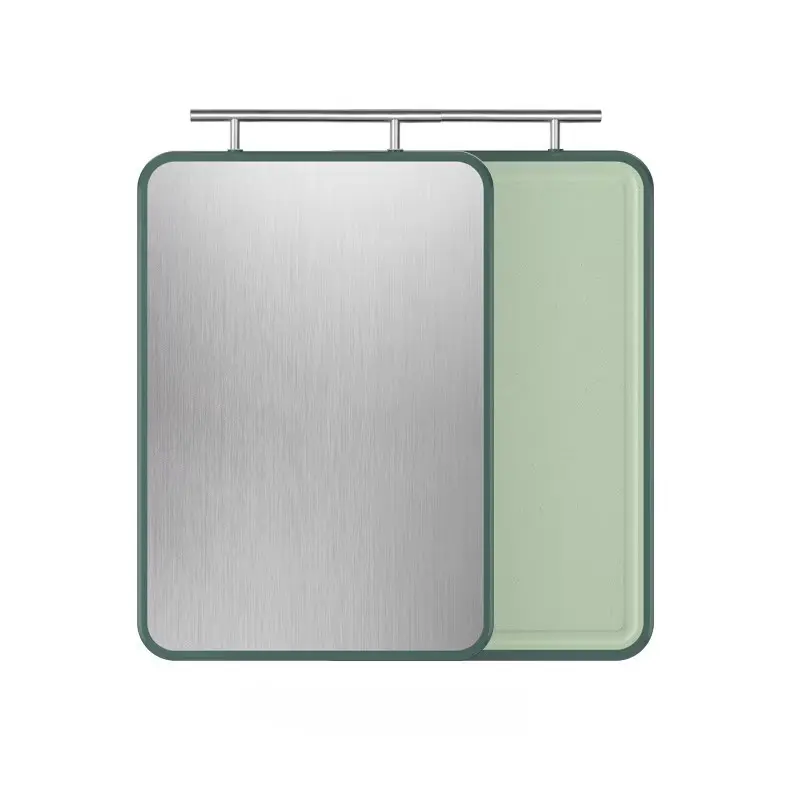 Dual-Side Stainless Steel and Polypropylene Cutting Board — ultimate kitchen versatility