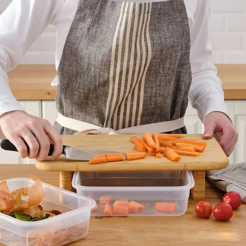 Famous China Suppliers Factory Bamboo Cutting Board with Feet - 2-in-1 Kitchen Helper for Easy Food Prep and Serving Supplier, Companies