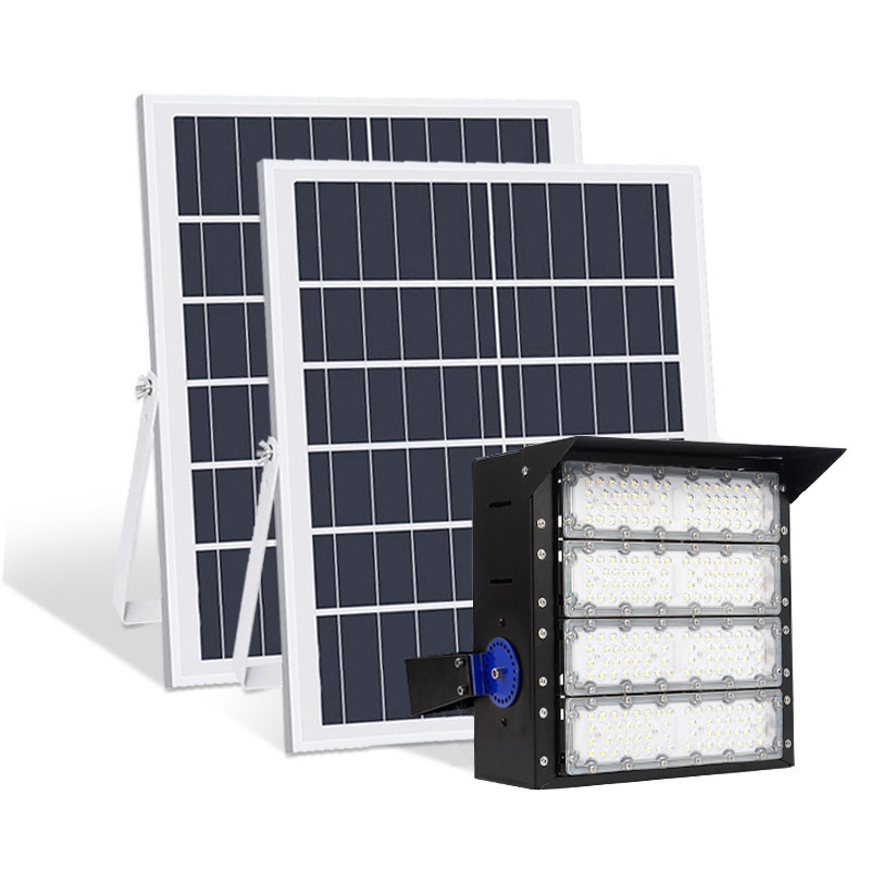 LED Stadium Solar Flood Light Outdoor Waterproof Industrial Smart Lighting Fixture High Mast Light Pole