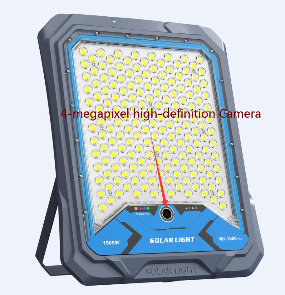 4-Megapixel High-Definition Camera Intelligent 4G Version for Security and Landscape Illumination Outdoor IP66 Wall Solar Flood Light