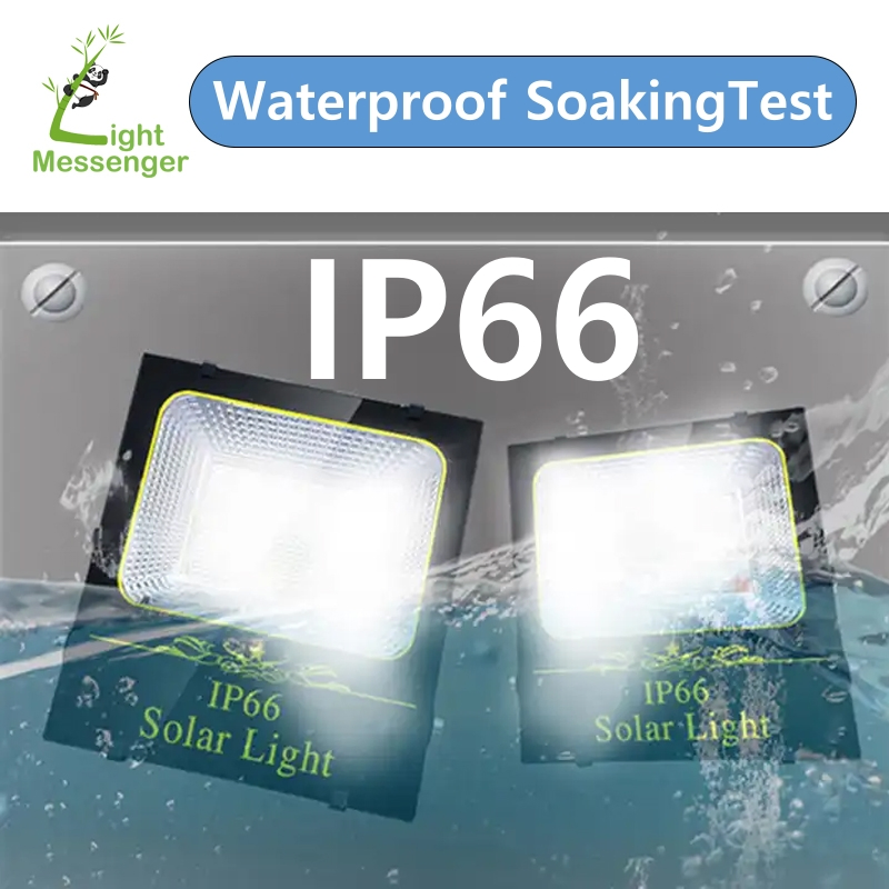 Light Messenger Factory Low Price IP66 Energy Saving Solar Lamp Waterproof 100W Remote Controller Outdoor Parking Lot Garden Courtyard LED Solar Flood Light