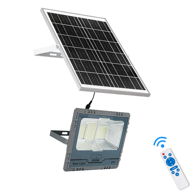 IP67 ABS Solar Flood Light Outdoor Waterproof Remote Control 60W-300W SMD LED Road Garden Lamp High-Power