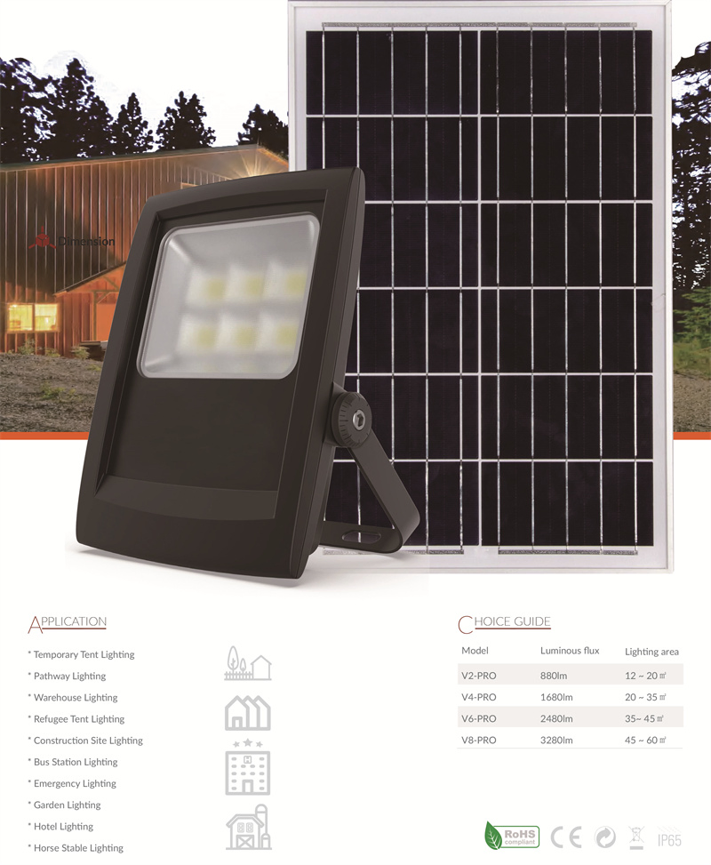 Remote Control Timing Smart LED Lights Solar Lighting Flood LED Solar Flood Light Outdoor