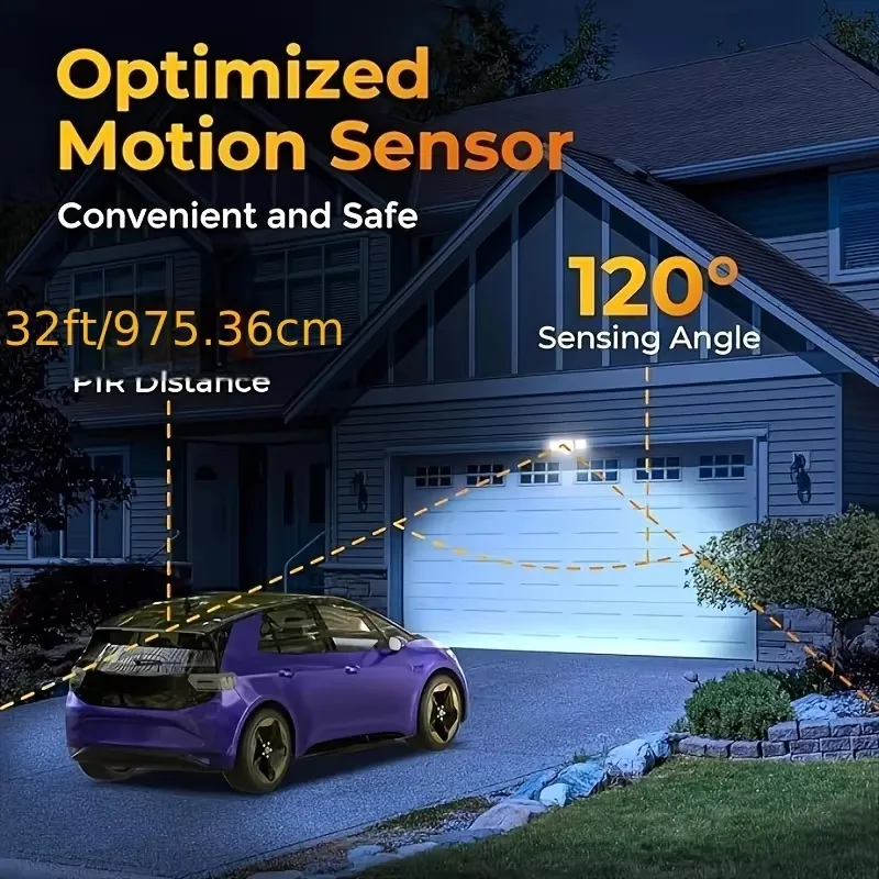 Solar LED Floodlight with Outdoor Motion Sensor Technology