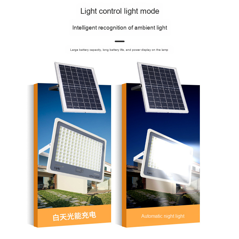 High Quality IP67 Waterproof Construction Site Landscape LED Outdoor Floodlight Solar Safety Wall Light 60-300W
