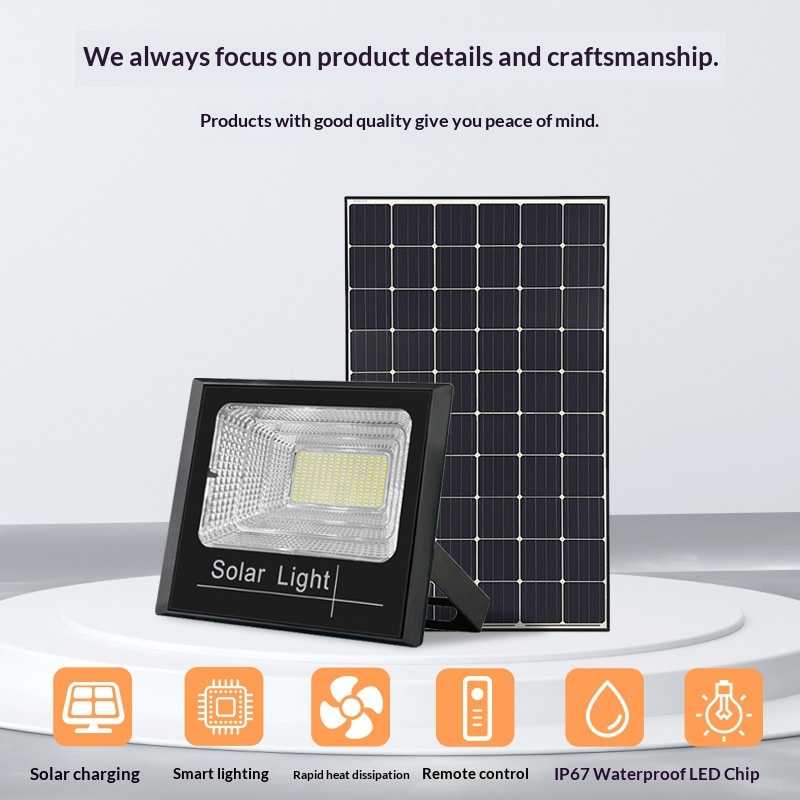 Solar Flood Light Outdoor Induction Garden Landscape Light Cornucopia Zero Electricity Super Bright LED IP66 Remote Control