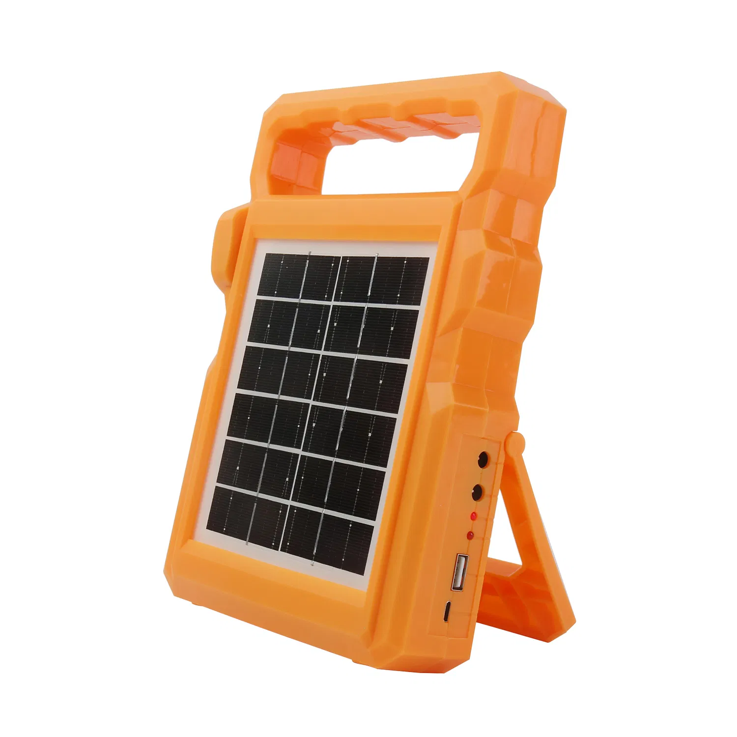 Emergency Mobile Charging Portable Multi-Function Solar Lighting System Kit with Floodlights