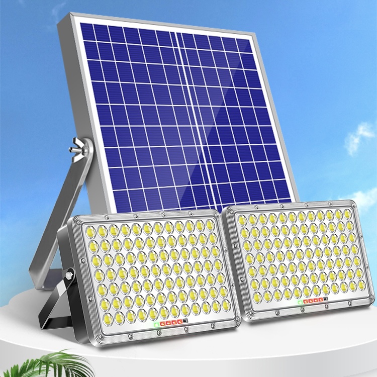 Outdoor Sports Stadium Solar Street Light Two in One High Bright Waterproof IP67 Garden Courtyard Outdoor LED Solar Flood Light