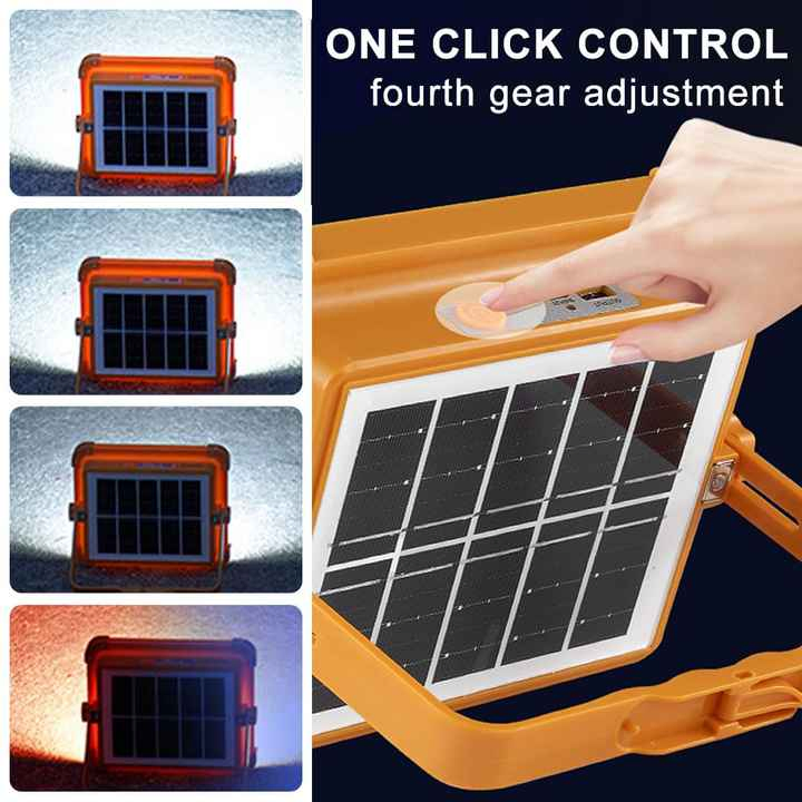 Solar Waterproof Outdoor Portable Emergency USB Charging LED Camping Lamp High Power Courtyard Lights Floor Stand Flood Light