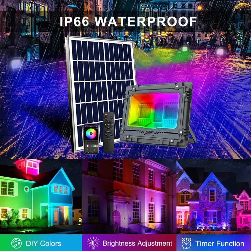 Outdoor Solar Security Light High Lumen
