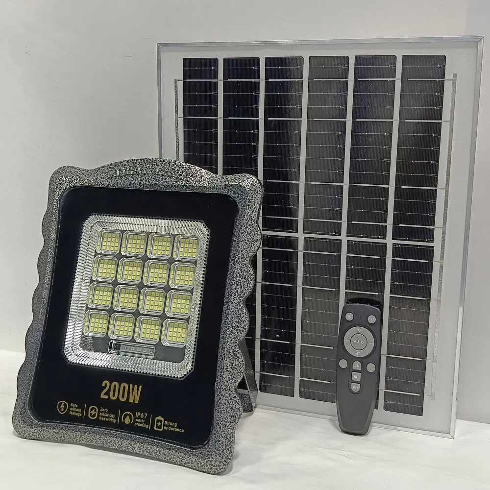 Outdoor Wall Mounted Aluminum Waterproof Garden 100W 200W 400W 800W Wall Lamp LED Solar Flood Light
